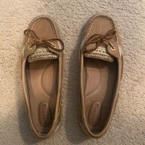 Gold Sperry Angelfish Boat Shoe